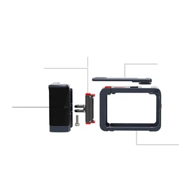 For DJI Action 6 Camera Street Handle Grip Rabbit Cage 1/4" Magnetic Accessories
