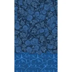 NL517-40 BLUE WAVE Pebble Cove Round Gauge Unibead Pool Liner NL517-40 BLUE WAVE Pebble Cove Round Gauge Unibead Pool Liner