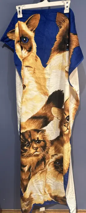 009304308485 KAUFMAN Cat Beach Towel Veloured