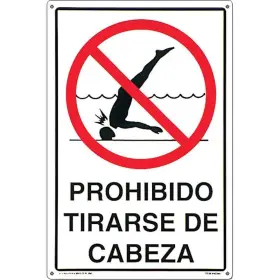 40385 POOLMASTER Swimming Pool Signs Spanish Prohibido Tirars
