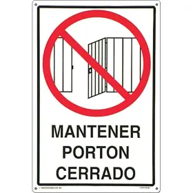 40387 POOLMASTER Swimming Pool Signs Spanish Keep Gate Closed