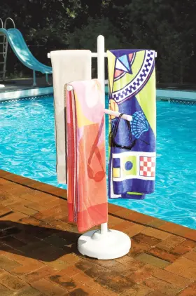 723815890320 SWIM CENTRAL Hydrotools Pool Towel Hanger Rack #3