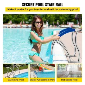 BXGY30X302PCSXI6UV0 VEVOR Pool Handrail Pack Swimming Stair #2