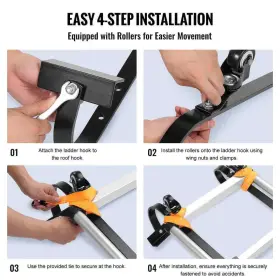 TZGGGDSGG2G0DOOBPV0 VEVOR Ladder Roof Hook Pack Wheel Swivel #3 TZGGGDSGG2G0DOOBPV0 VEVOR Ladder Roof Hook Pack Wheel Swivel #3