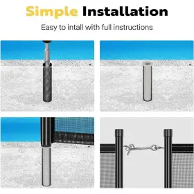 WAL-VH1401US VIVOHOME Mesh Child Safety Pool Fence Steel #3