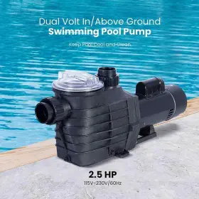 X003IMNOFV VIVOHOME Primming Dual Voltage Swimming Pool Pump #2
