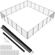 VEVOR Pool Fence 4 x 72 FT Removable Pool Fences for Inground Pools Outdoor