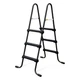 Funsicle 36" SureStep 3 Stair Outdoor Above-Ground Swimming Pool Ladder, Black Funsicle 36" SureStep 3 Stair Outdoor Above-Ground Swimming Pool Ladder, Black