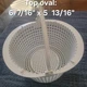 LOT of 2 Hayward SPX1091C REPLACEMENT above ground SKIMMER BASKET with HANDLE   