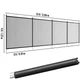 VEVOR Pool Fence, 4 x 12 FT Pool Fences for Inground Pools, Removable Child Safe