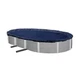 Swimline 12 x 24 Foot Oval Above Ground Swimming Pool Leaf Net Cover | CO91224 Swimline 12 x 24 Foot Oval Above Ground Swimming Pool Leaf Net Cover | CO91224