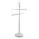 Swim Central 51IN HydroTools White Pool Towel Hanger Rack Poolside Organizer